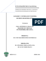 Analisis y Control de Un Sistema de Freno Regenerativo