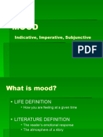 Moods of The Verb