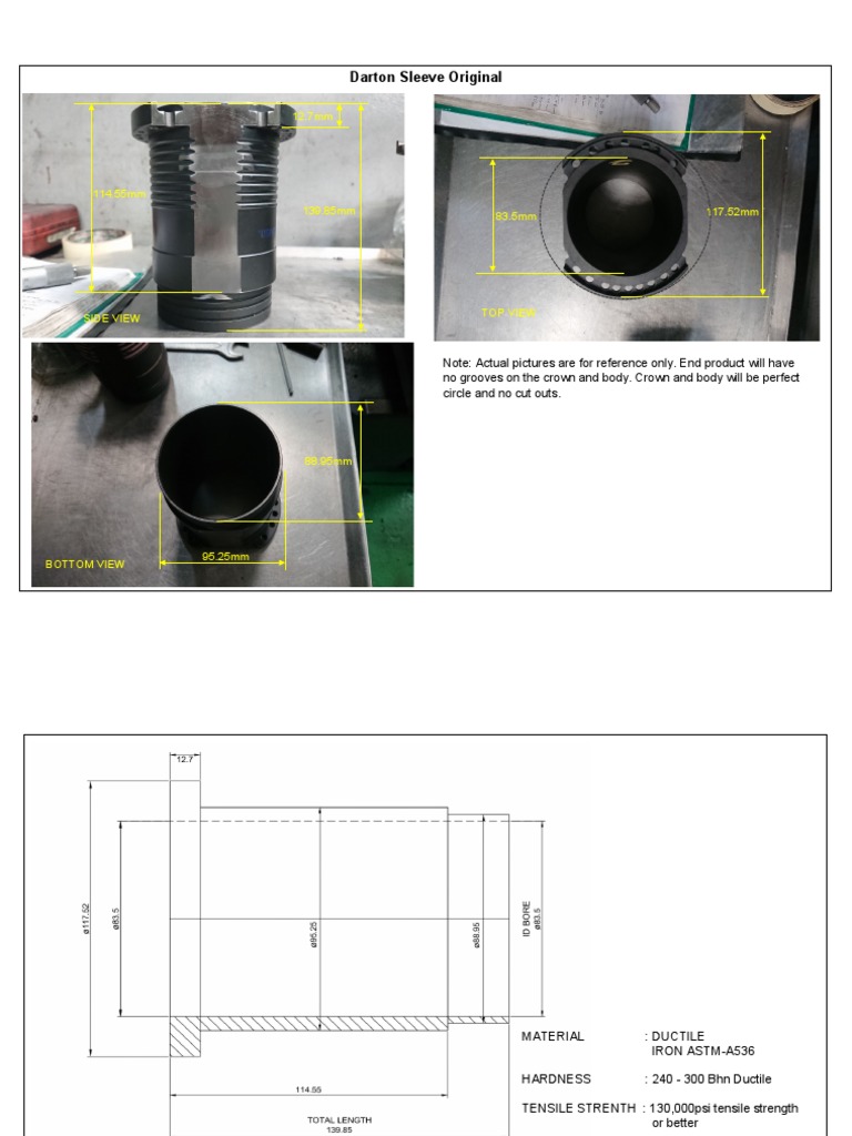Sleeve With Original Darton Dimensions PDF