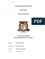 Relación Del Derecho y La Economía