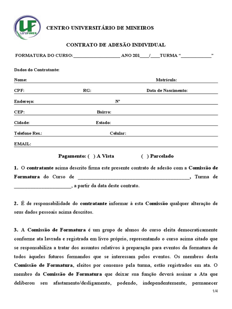 Contrato de Adesão Individual PDF Tesouro Conceitos jurídicos