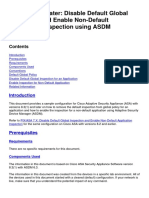 ASA 8.3 and Later: Disable Default Global Inspection and Enable Non-Default Application Inspection Using ASDM