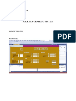 Milk Tea Ordering System: Neil Alstom B. Bautista Bsit-3D