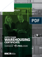 September 2021: Supply Chain Warehousing Certificate