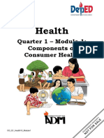 Quarter 1 - Module 1: Components of Consumer Health