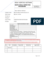 Remote Visual Inspection Procedure