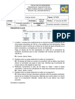 Análisis Químico I Laboratorio Exactitud, precisión y tolerancia