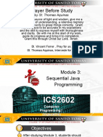 Module 3 - Sequential Java Programming