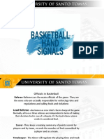 Hand Signals in Basketball Officiating