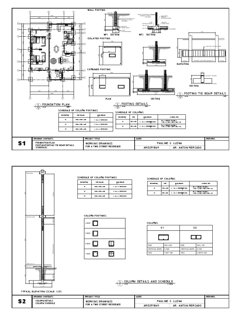 Footing Tie Beam Details PDF Steel Horticulture And Gardening