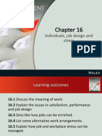 Chapter 16 - Individuals, Job Design and Stress