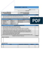 COMPETENCY ASSESSMENT FOR FABRICATORS