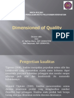 PPT Dimensioned of Quality