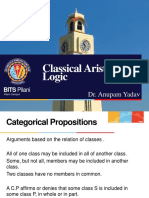 Categorical Propositions, Ditribution, Square of Opposition L-4