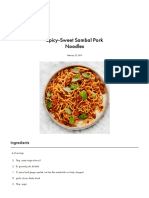 Spicy-Sweet Sambal Pork Noodles Recipe - Bon Appétit