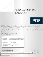 Pembahasan Latihan Soal Penganggaran Modal Lanjutan