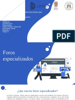 INFORMATICA FOROS ESPECIALIZADOS