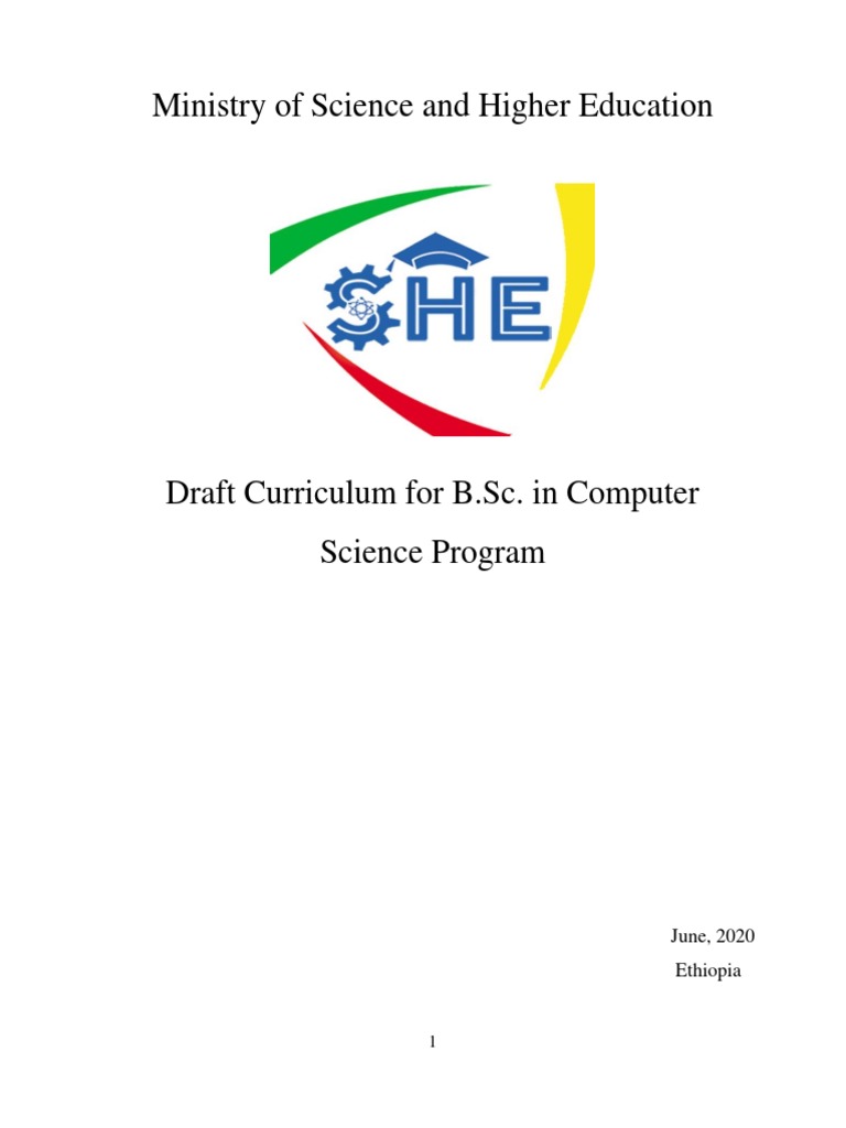 Computer Science Bsc Curriculum June 2020 Pdf Computer