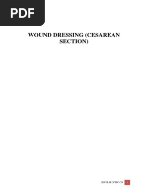 Wound Dressing Cesarean Section