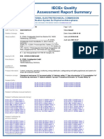 Iecex Quality Assessment Report Summary