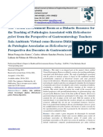 Pylori From The Perspective of Gastroenterology Teachers