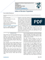 Analytical Formulation of Breaker Equations: Syawaluddin Hutahaean