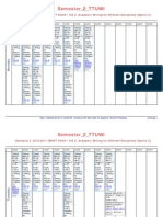 TTUWI Semester 2 Timetable for FOUN 1102 C Academic Writing