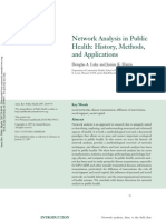 Network Analysis in Public Health: History, Methods, and Applications