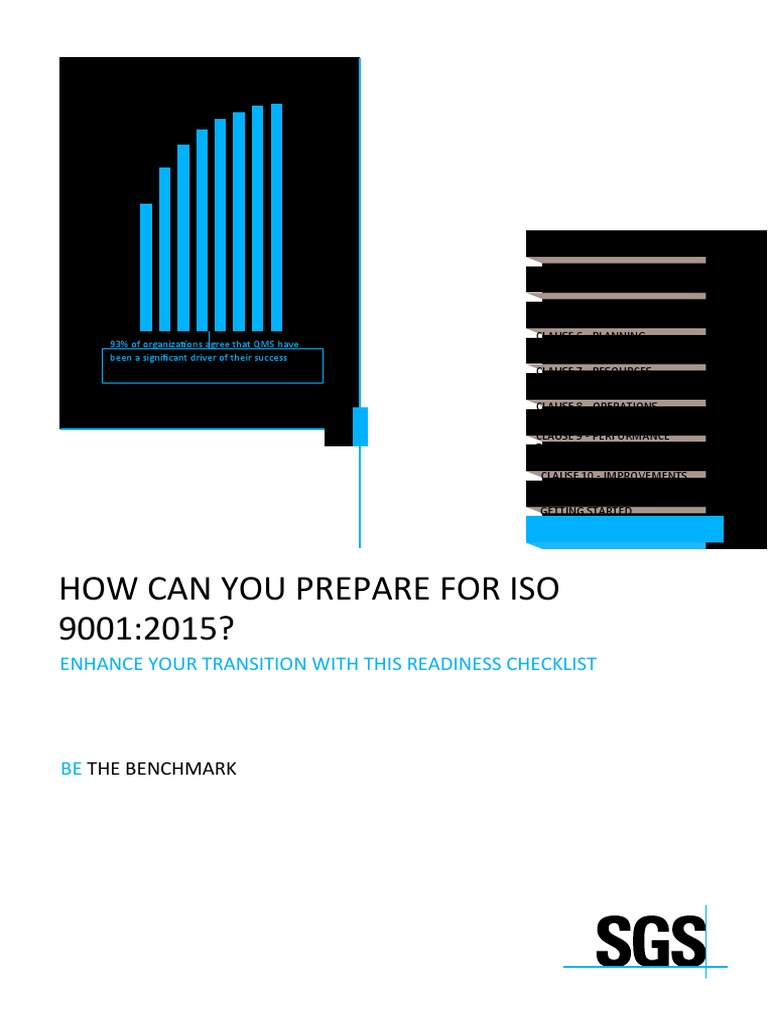 SGS CBE ISO 9001 Readiness Checklist A4 EN | PDF | Quality Management ...