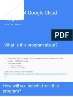 30 Days of Google Cloud Program: GDSC, Iiit Delhi