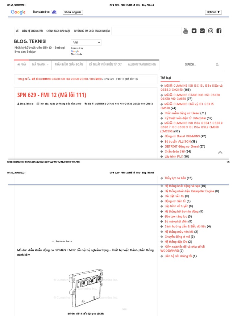 (Mã L I 111) SPN 629 FMI 12 PDF