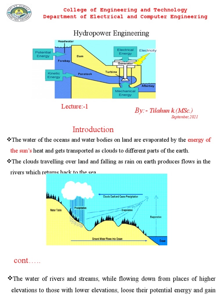 Hydropower Engineering Overview | PDF | Hydroelectricity | Hydropower