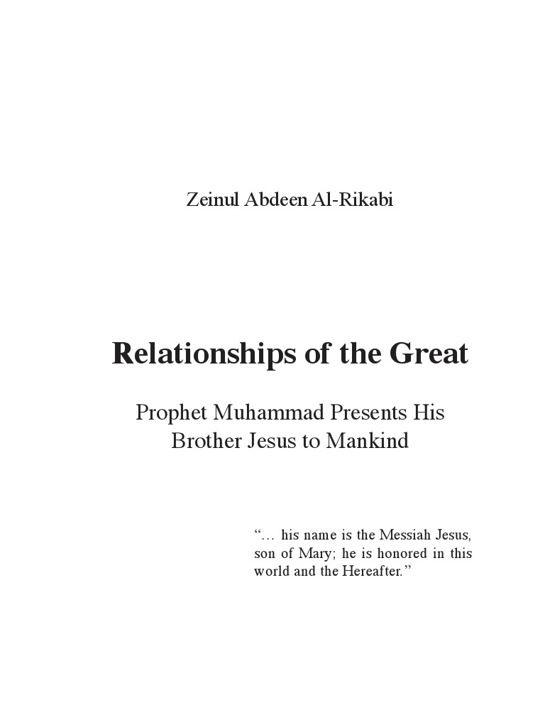 Prophet Muhammad Presents His Brother Jesus To Mankind | PDF | Prophets ...
