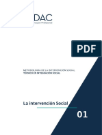 PDF. Metodología de La Intervención Social. Tema 1