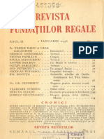 Revista fundațiilor regale ianuarie 1936