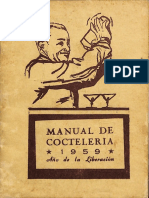 3. Manual de Cocteleria Año de La Liberacion 1959 Autor Herminio Castro