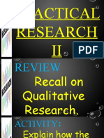 Practical Research II: Mrs. Rochelle Raguindin-Nava