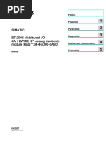 Simatic ET 200S Distributed I/O 4AI I 2WIRE ST Analog Electronic Module (6ES7134-4GD00-0AB0)