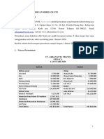 CV ARKANANTA TRAVEL SOAL UNTUK PERTEMUAN SEBELUM UTS