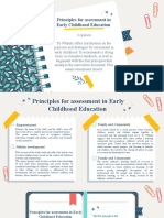 Principles For Assesment in Early Childhood Education