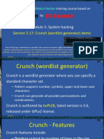 6.1 5.17 Crunch Wordlist Generator