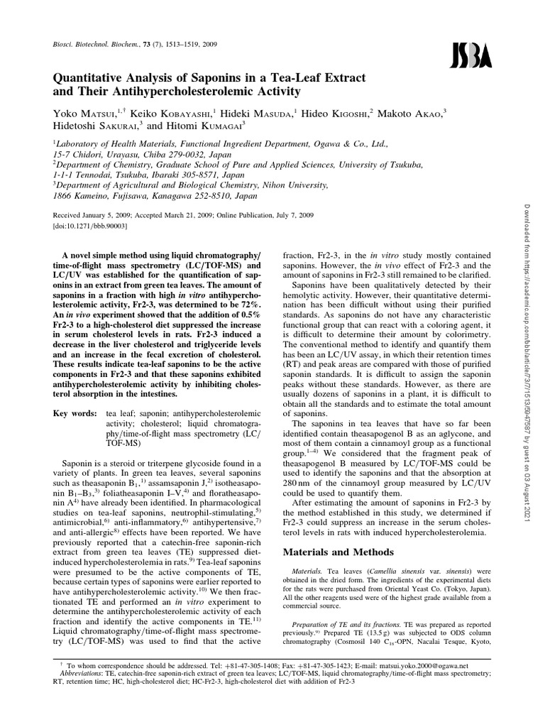 Articulo 3 Extraccion PDF High Performance Liquid Chromatography