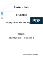 Lecture Note: Introduction - Session 1