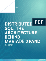 Distributed SQL: The Architecture Behind Mariadb Xpand: April 2021