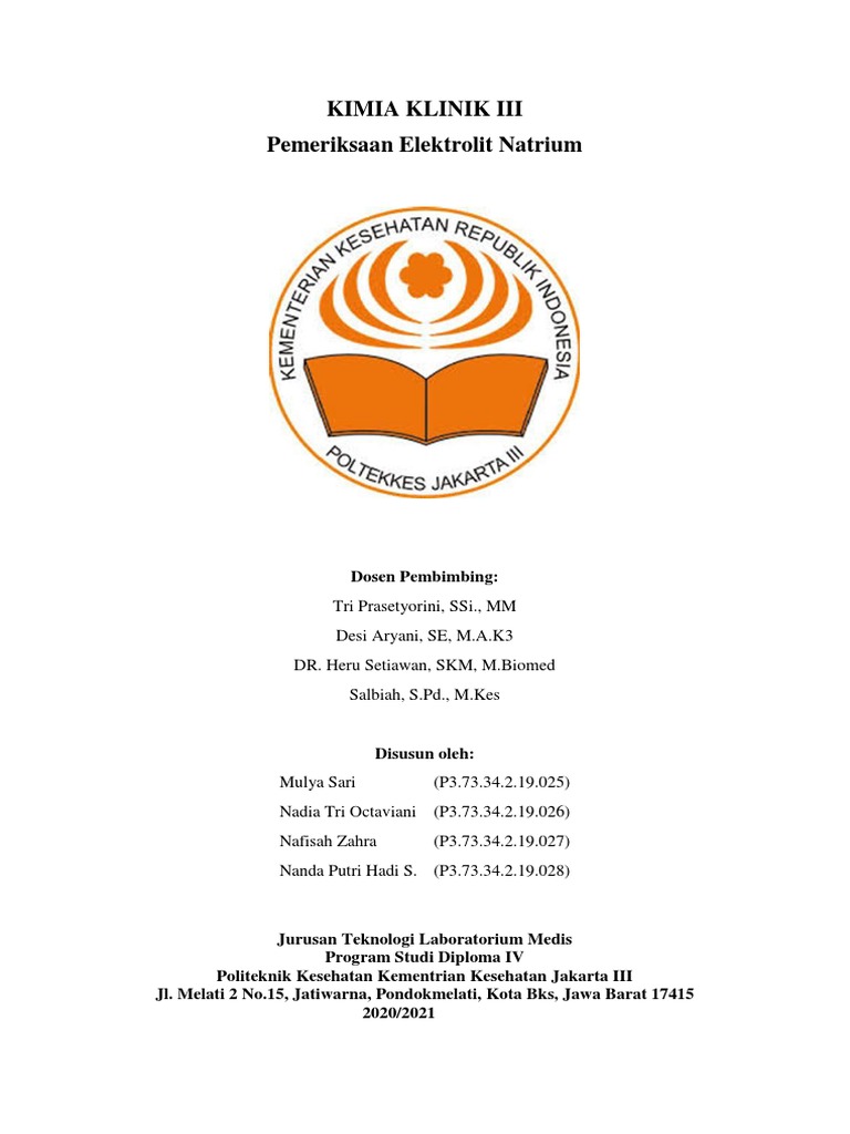 Pemeriksaan Elektrolit Natrium dan Kalium dalam Skripsi Analis Kesehatan: Tinjauan Mendalam dan Inspirasi Judul