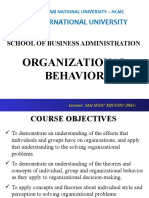 Oganizational Behavior - Course Introduction