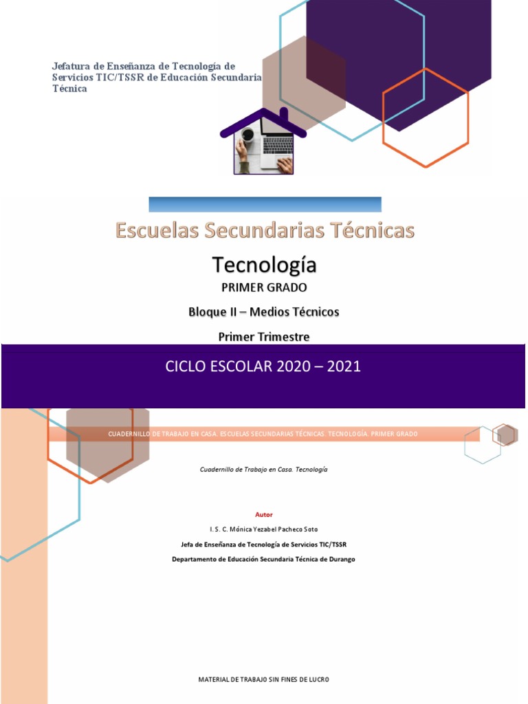Cuadernillo para Tecnología 1 Grado II Bloque | PDF | Herramientas ...