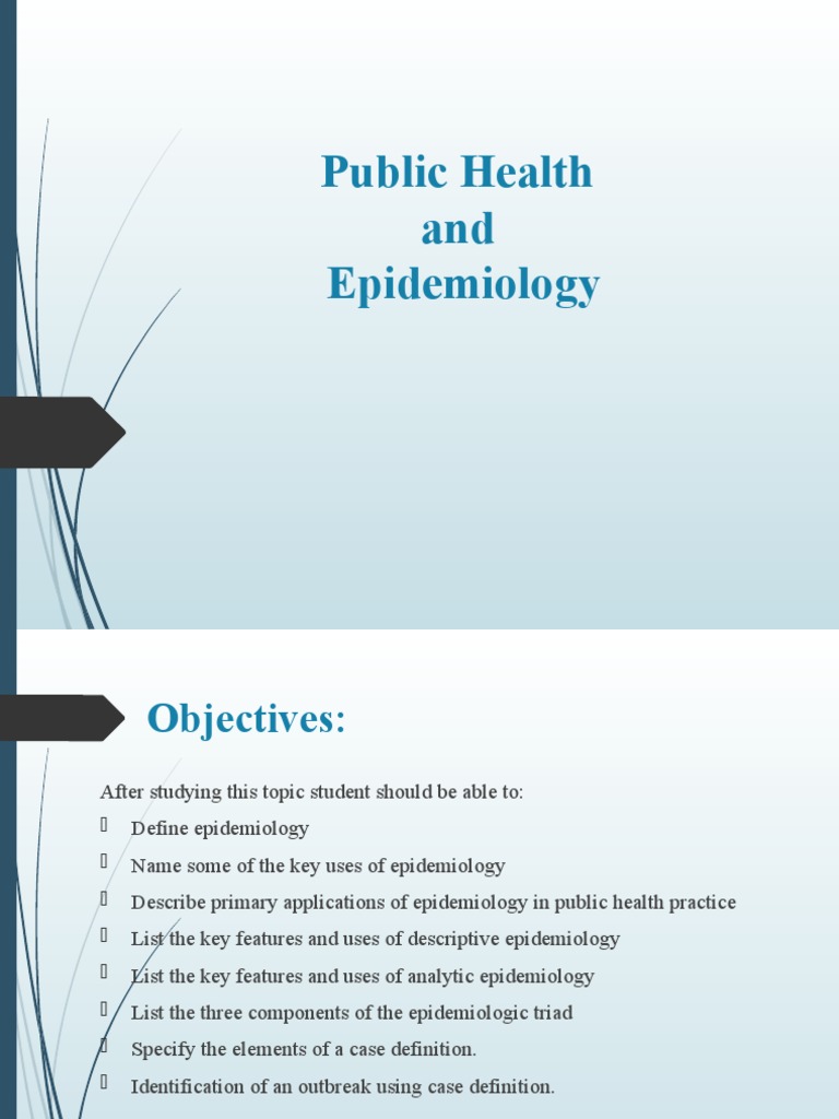 2) Public Health and Epidemiology | PDF | Epidemiology | Public Health