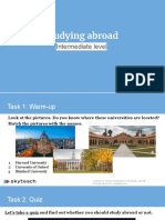 Studying Abroad (Worksheet For Teens)