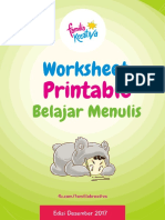 Worksheet Belajar Menulis